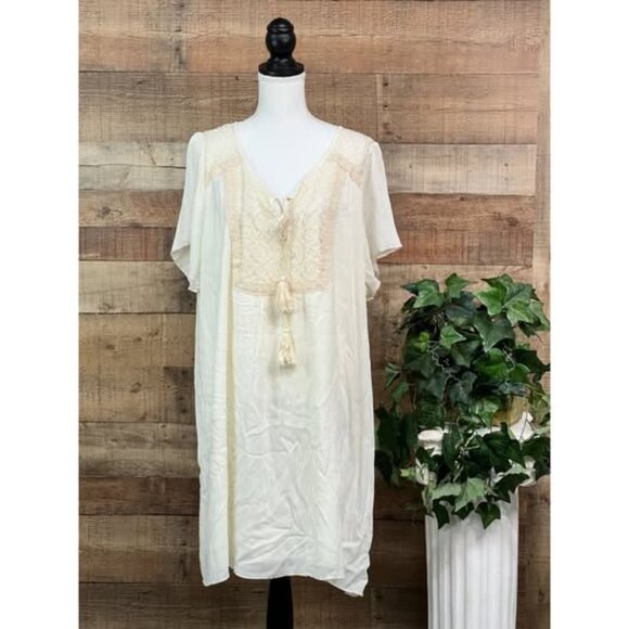 Size 3X Off White Creme Rue Juju Dress - Picture 5 of 10